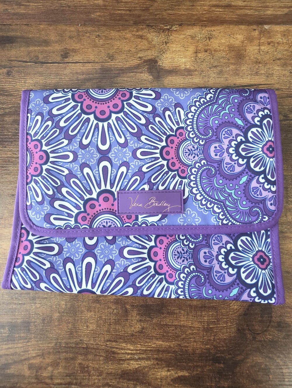 Vera Bradley Purple & Pink Paisley Jewelry Organizer